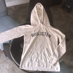 cream women’s hollister hoodie